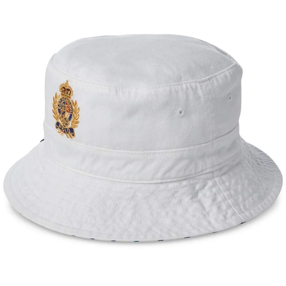 Polo Ralph Lauren Bear Reversible Bucket Hat Size Small/Medium NWT Y711AFA - Picture 2 of 2
